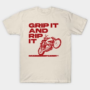 Grip it and Rip it red print T-Shirt